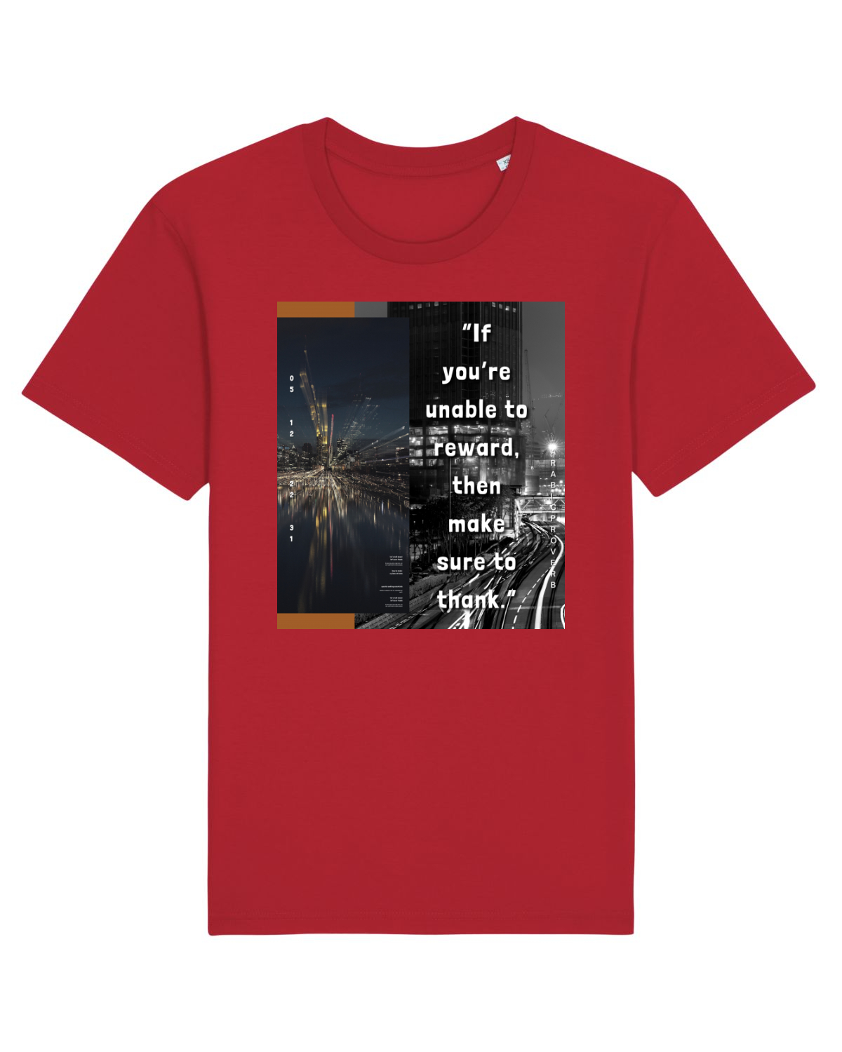 Tricou mânecă scurtă Unisex Rocker Red