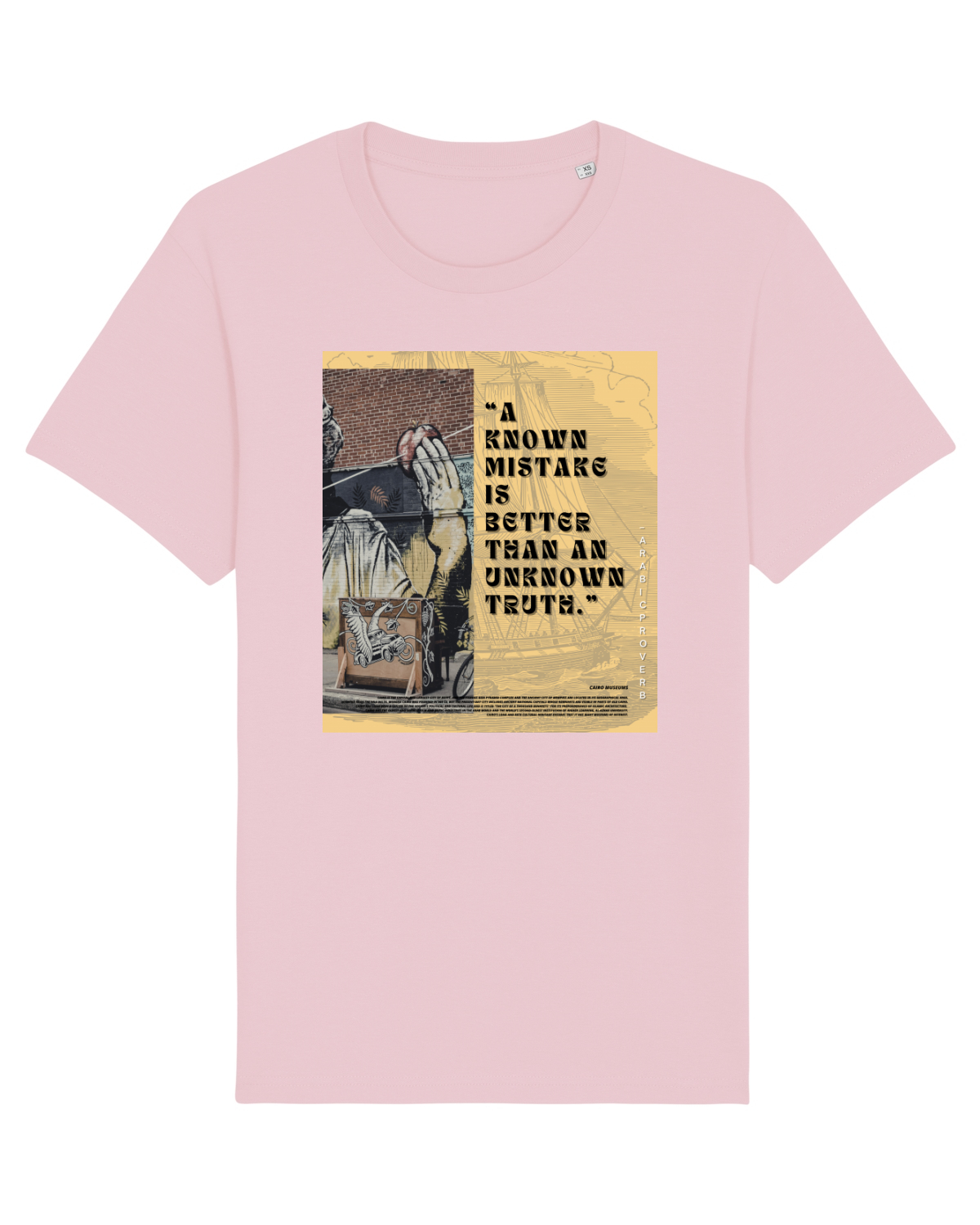 Tricou mânecă scurtă Unisex Rocker Cotton Pink