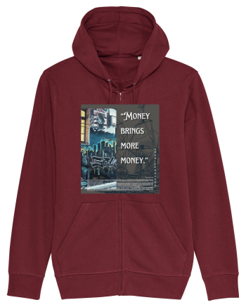 Money Bring More Money Burgundy