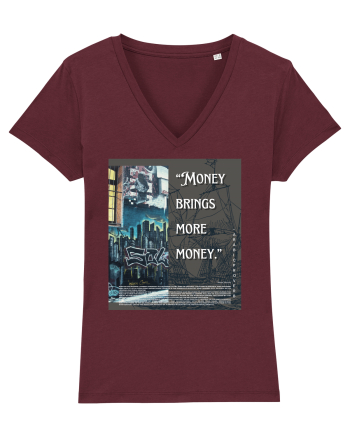 Money Bring More Money Burgundy
