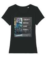 Money Bring More Money Tricou mânecă scurtă guler larg fitted Damă Expresser