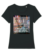 Do Inner Work So You Don t Have To Rely On External Energy To Make You Feel Tricou mânecă scurtă guler larg fitted Damă Expresser