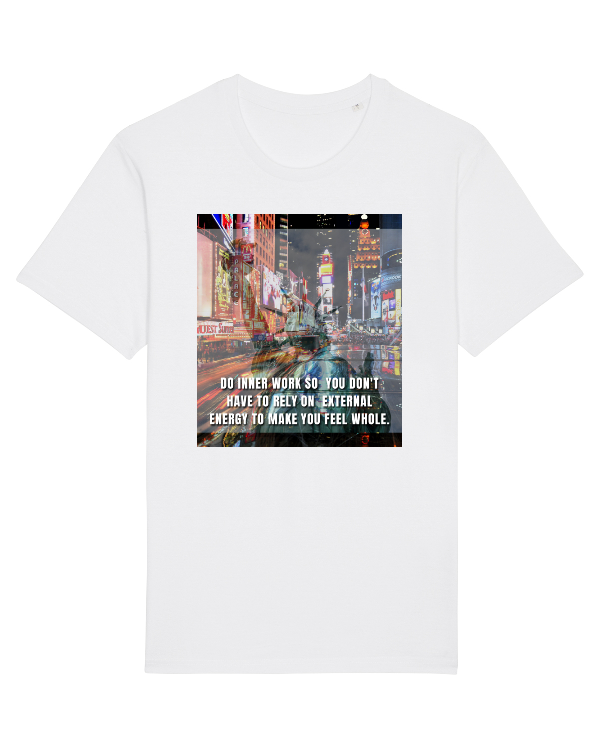Tricou mânecă scurtă Unisex Rocker White