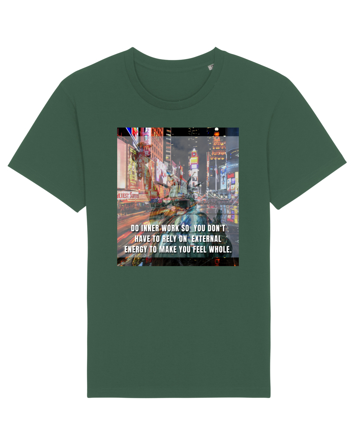 Tricou mânecă scurtă Unisex Rocker Bottle Green