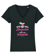 Margaritas Tricou mânecă scurtă guler V Damă Evoker