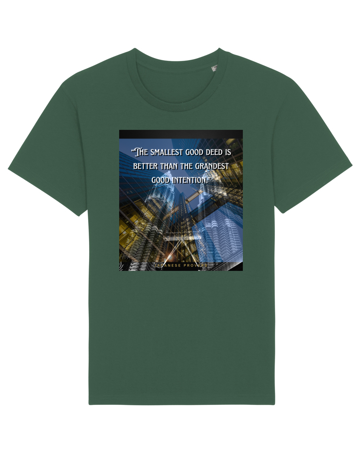 Tricou mânecă scurtă Unisex Rocker Bottle Green