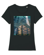 Even When Months And Days Are Long Life Is Short Tricou mânecă scurtă guler larg fitted Damă Expresser