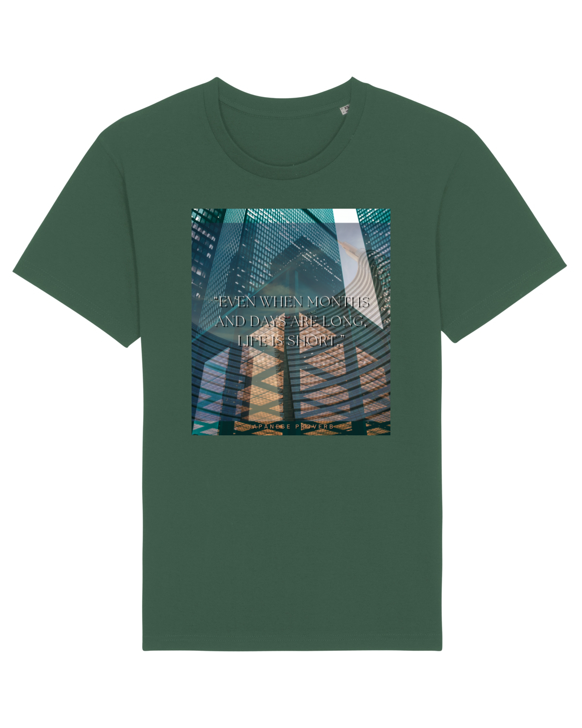 Tricou mânecă scurtă Unisex Rocker Bottle Green