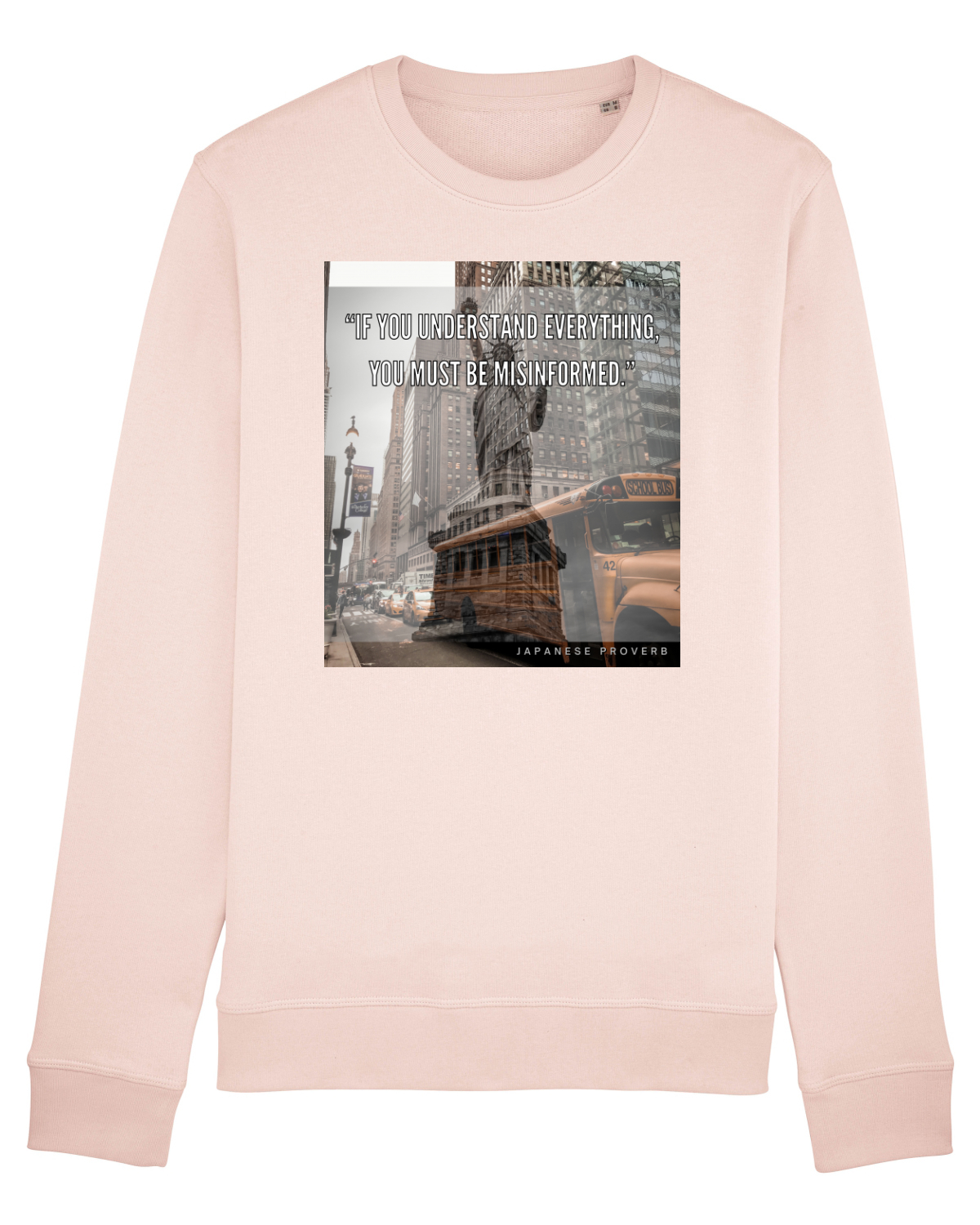 Bluză mânecă lungă Unisex Rise Candy Pink