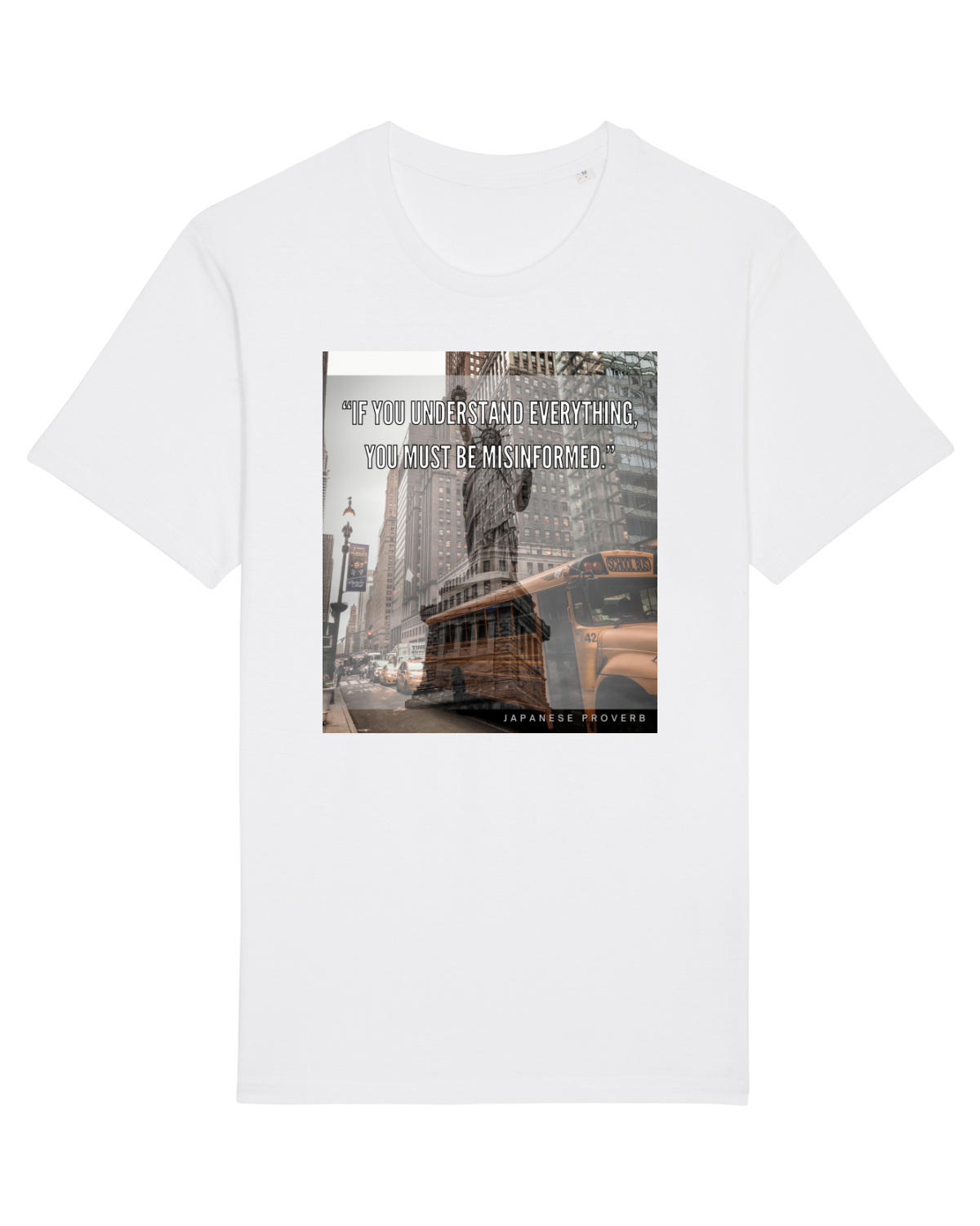 Tricou mânecă scurtă Unisex Rocker White