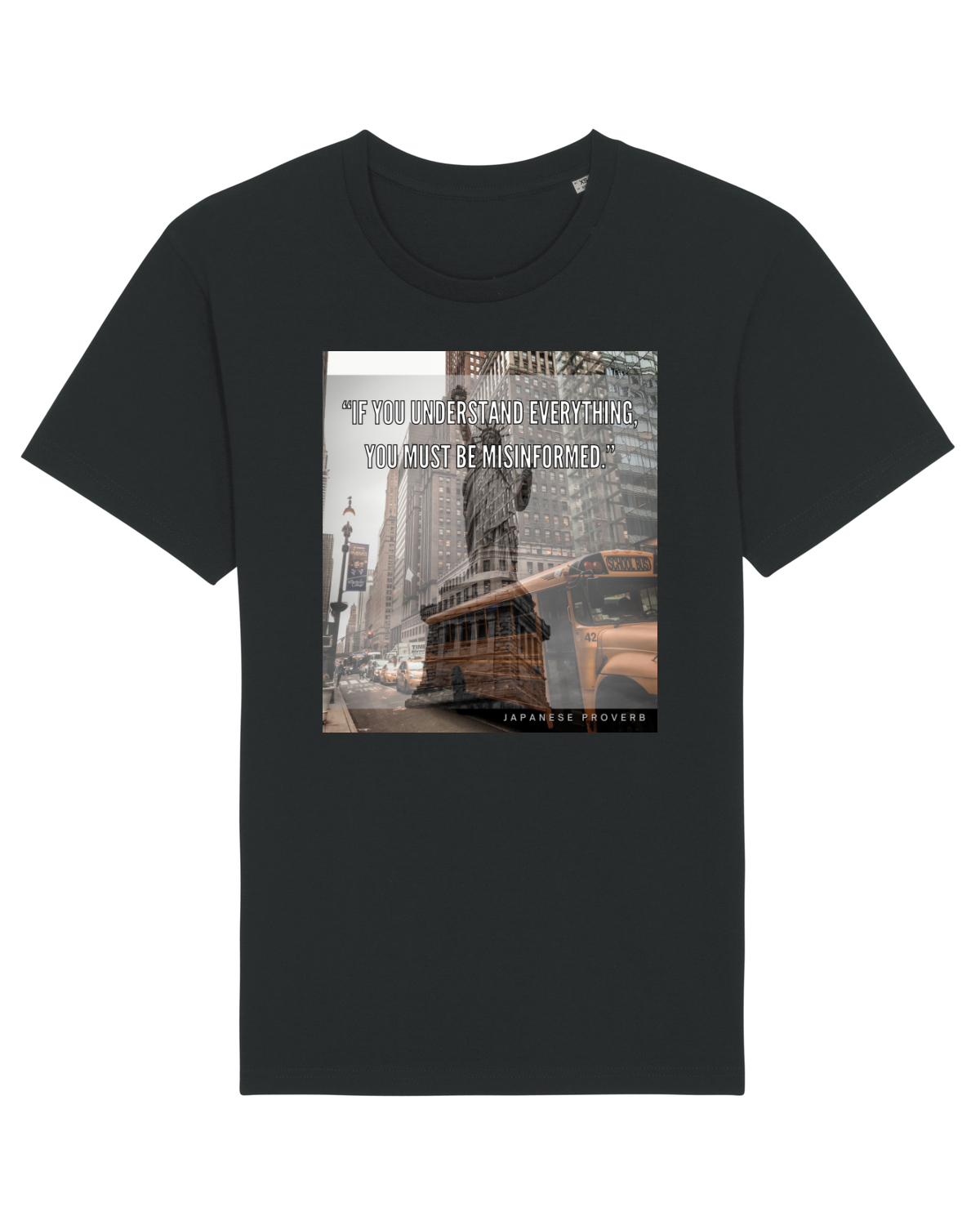 Tricou mânecă scurtă Unisex Rocker Black