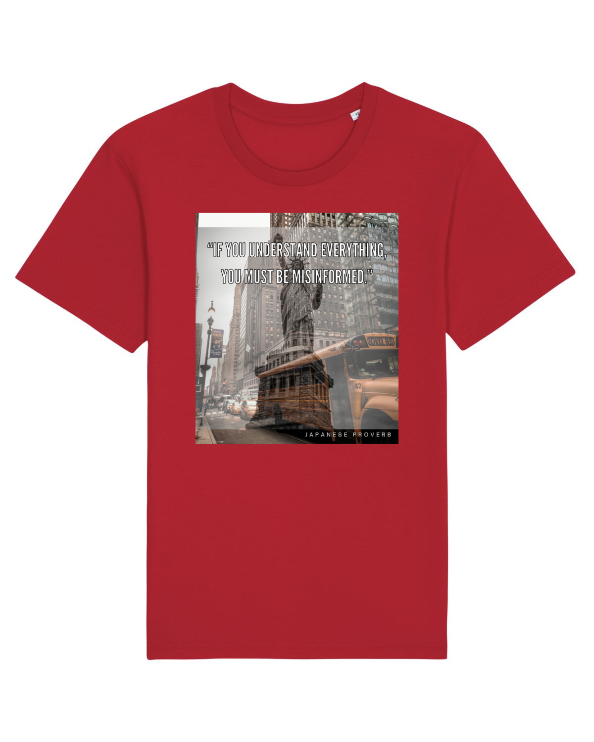 Tricou mânecă scurtă Unisex Rocker Red
