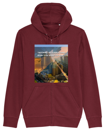 Nothing So Visible  Than What You Want To Hide Burgundy