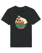 de Paște - Bunny kisses easter wishes Tricou mânecă scurtă Unisex Rocker