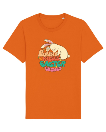 de Paște - Bunny kisses easter wishes Bright Orange
