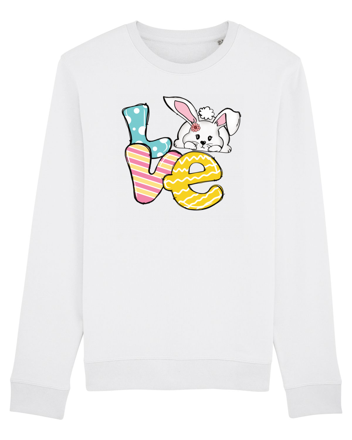 Bluză mânecă lungă Unisex Rise White