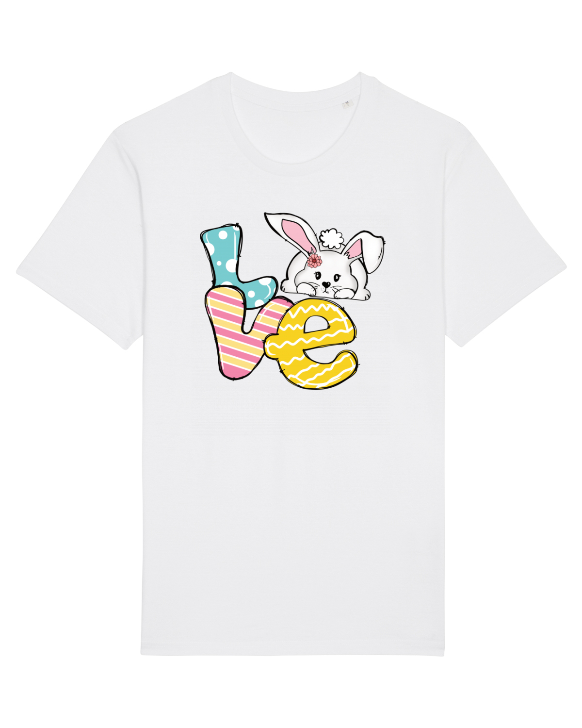 Tricou mânecă scurtă Unisex Rocker White