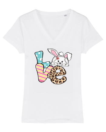 de Paște - Easter bunny love v2 White