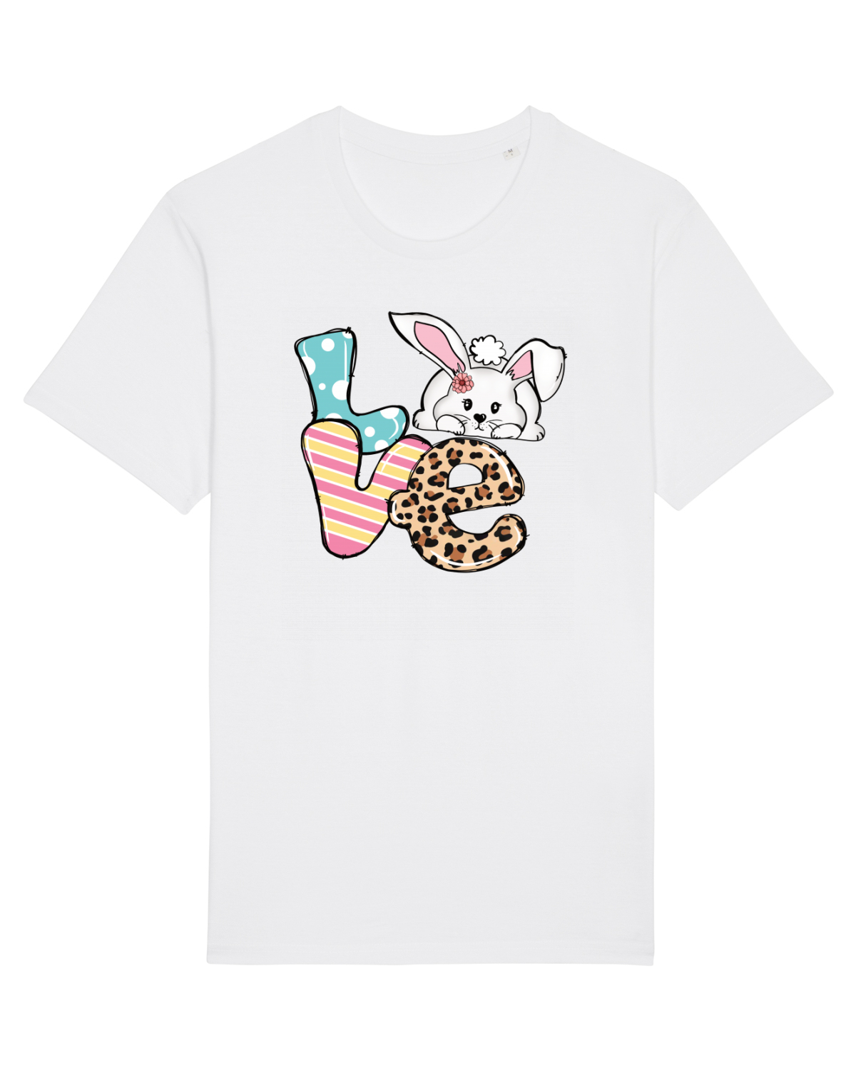 Tricou mânecă scurtă Unisex Rocker White