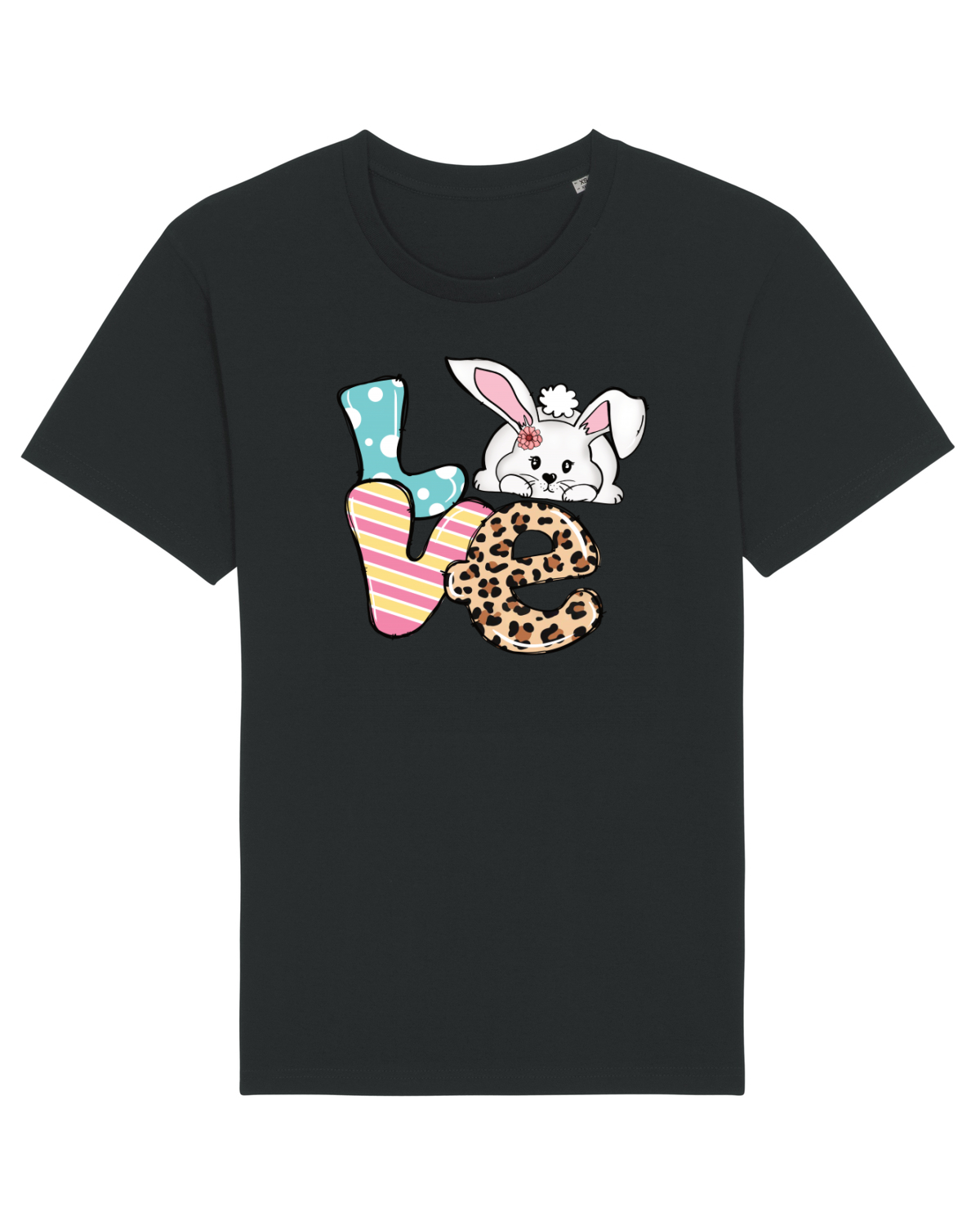 Tricou mânecă scurtă Unisex Rocker Black