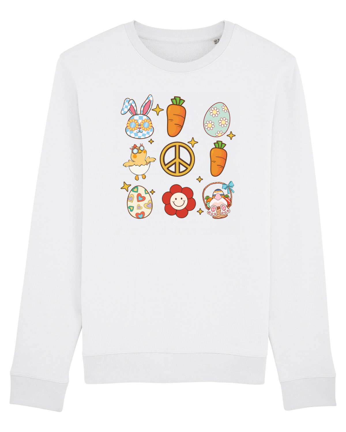 Bluză mânecă lungă Unisex Rise White