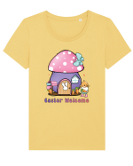 de Paște - Easter Welcome Tricou mânecă scurtă guler larg fitted Damă Expresser