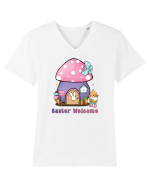 de Paște - Easter Welcome Tricou mânecă scurtă guler V Bărbat Presenter