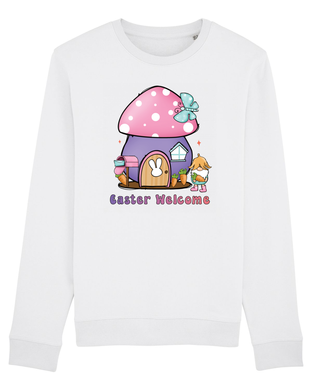 Bluză mânecă lungă Unisex Rise White