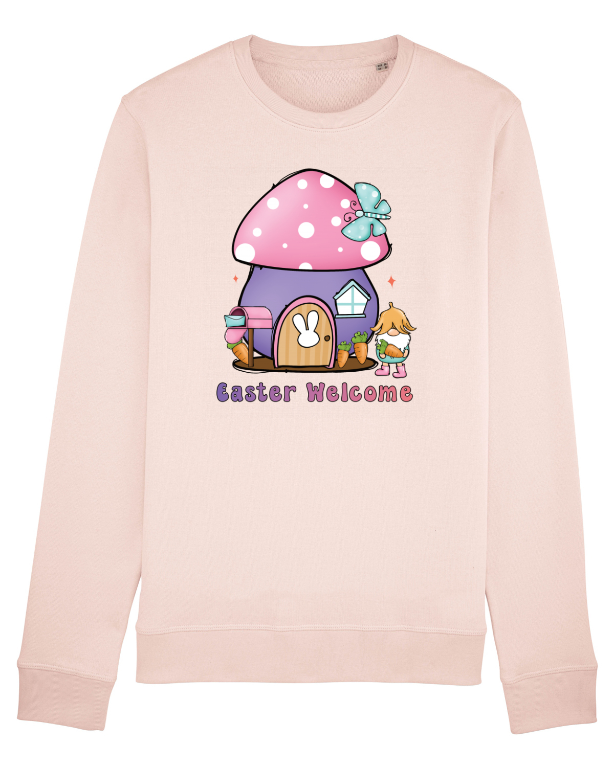 Bluză mânecă lungă Unisex Rise Candy Pink