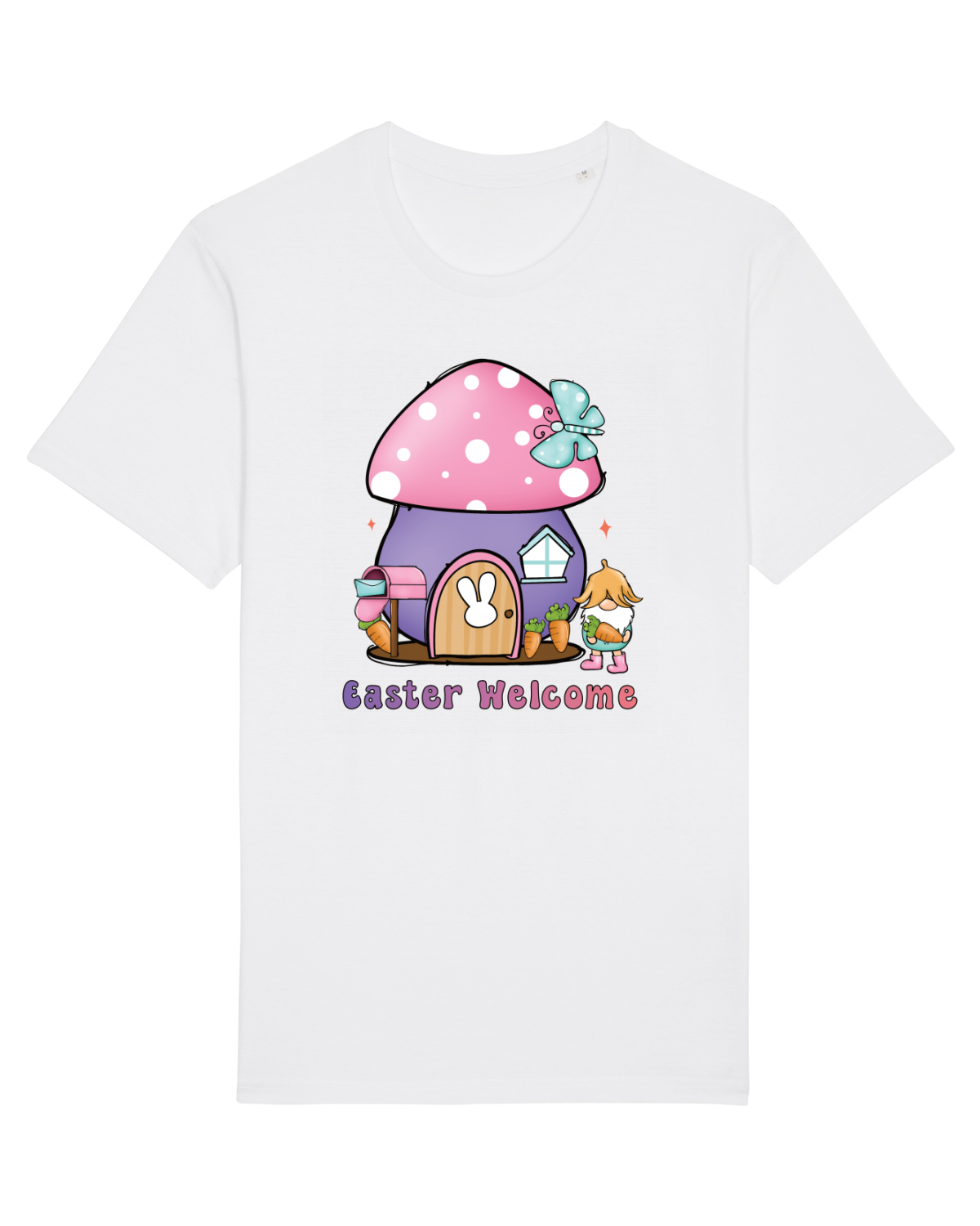 Tricou mânecă scurtă Unisex Rocker White