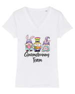 de Paște - Gnomebunny team Tricou mânecă scurtă guler V Damă Evoker