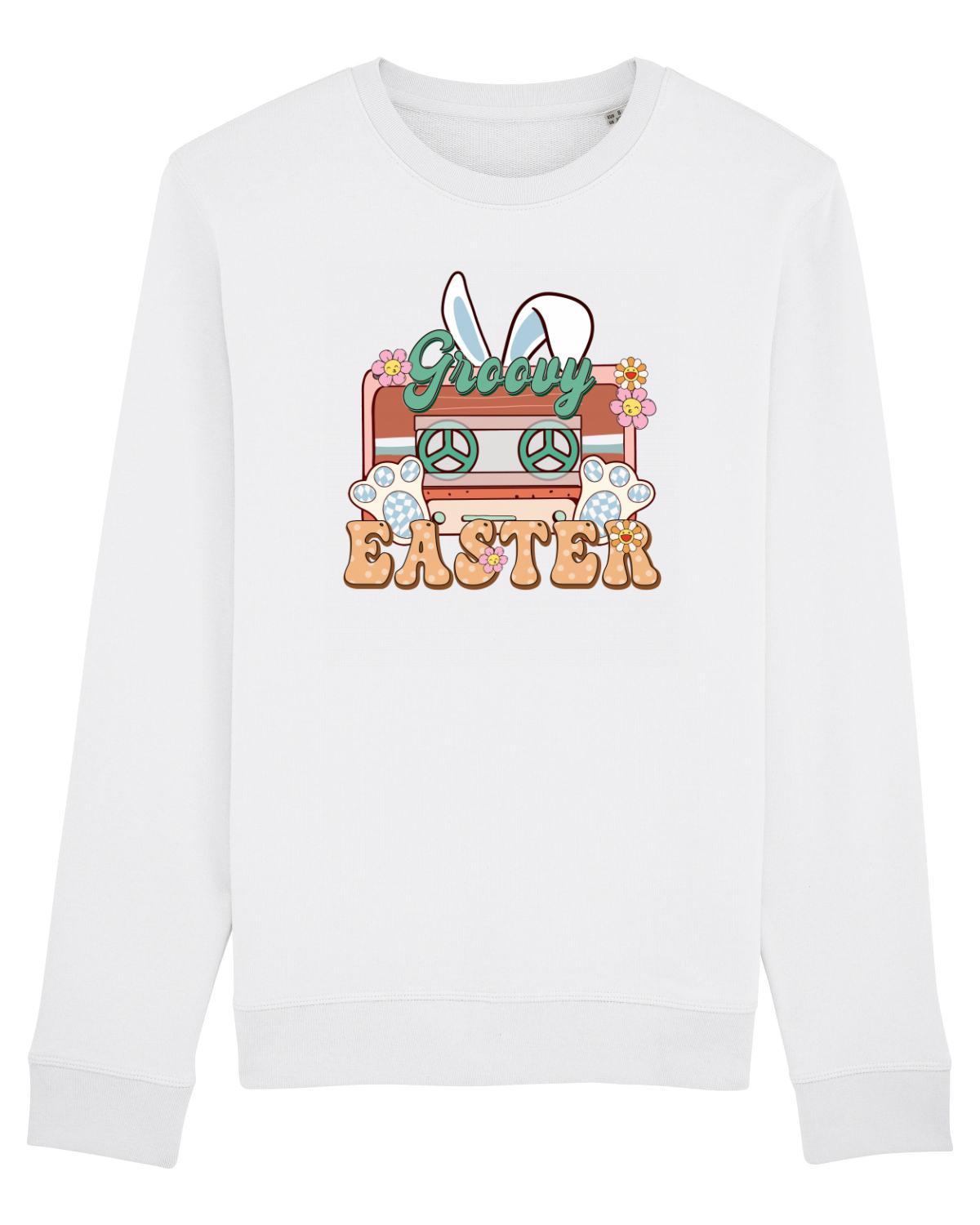 Bluză mânecă lungă Unisex Rise White