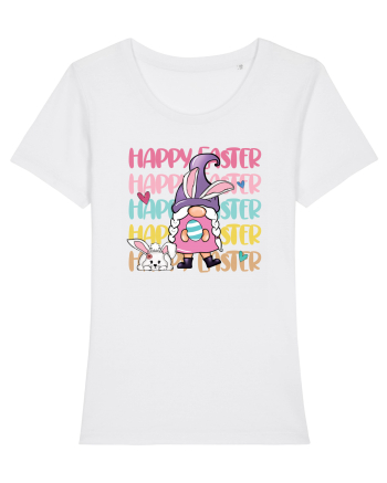 de Paște - Happy Easter bunny gnome White