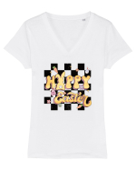de Paște - Hip-hoppy easter Tricou mânecă scurtă guler V Damă Evoker