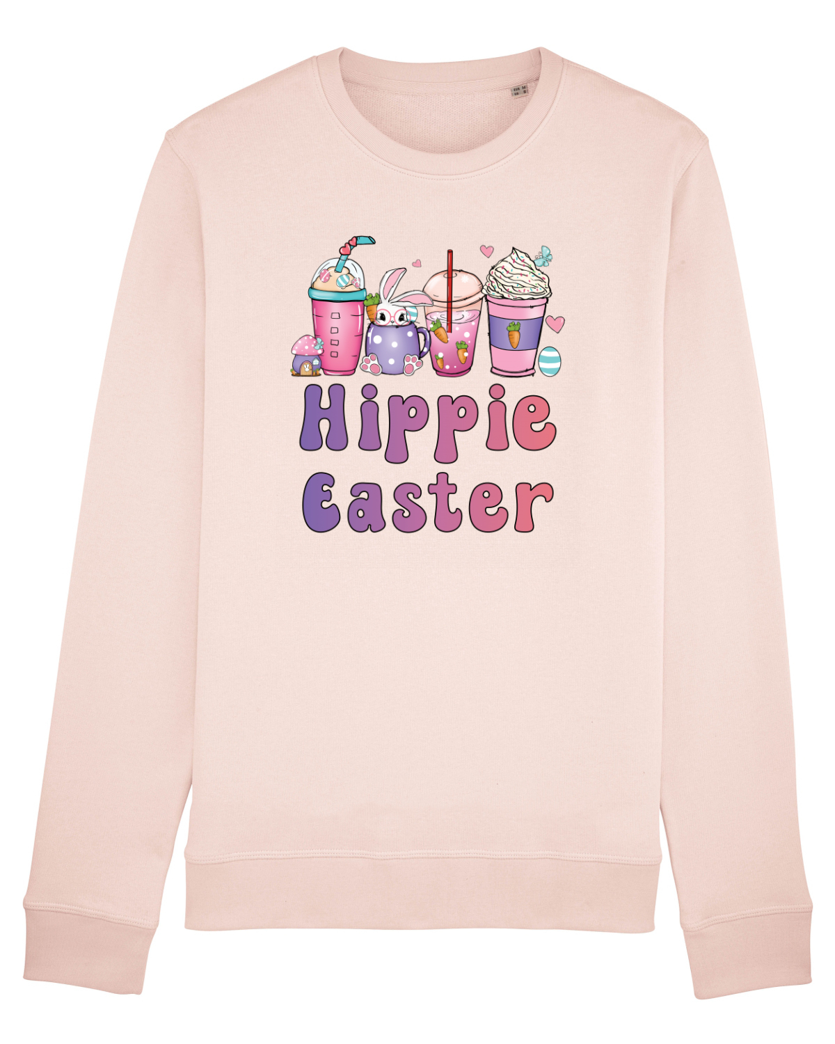 Bluză mânecă lungă Unisex Rise Candy Pink