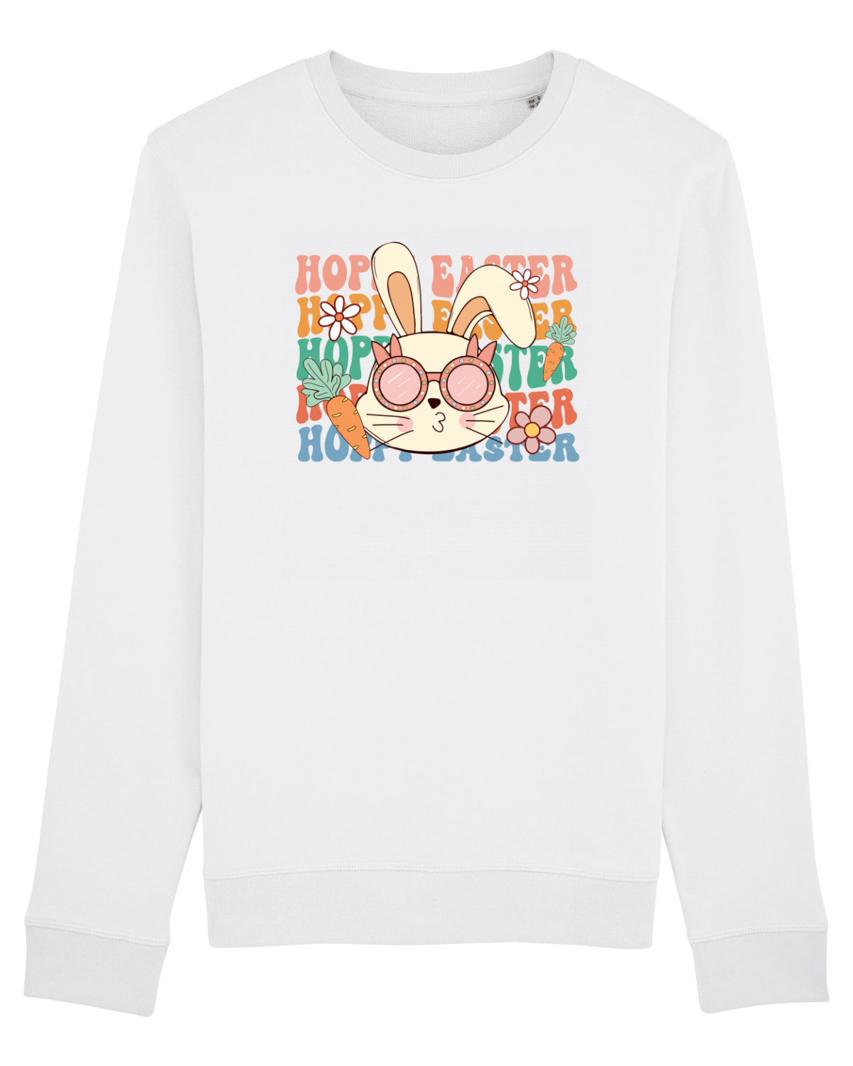 Bluză mânecă lungă Unisex Rise White