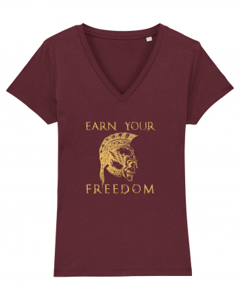 Freedom earn. Burgundy