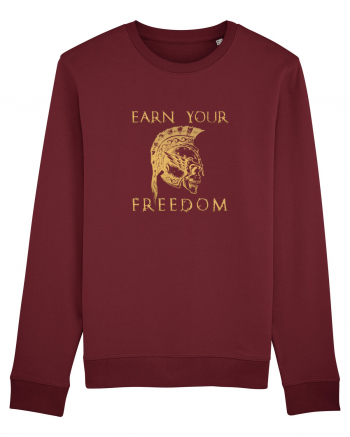 Freedom earn. Burgundy