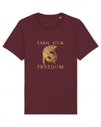 Freedom earn. Burgundy