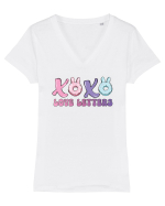 de Paște - Love letters Tricou mânecă scurtă guler V Damă Evoker