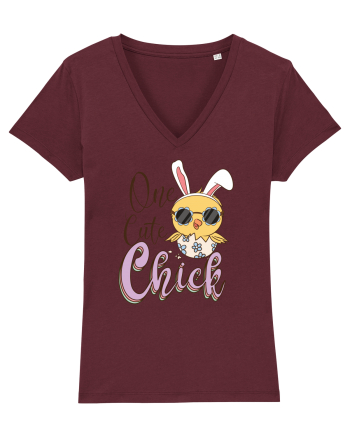 de Paște - One cute chick Burgundy