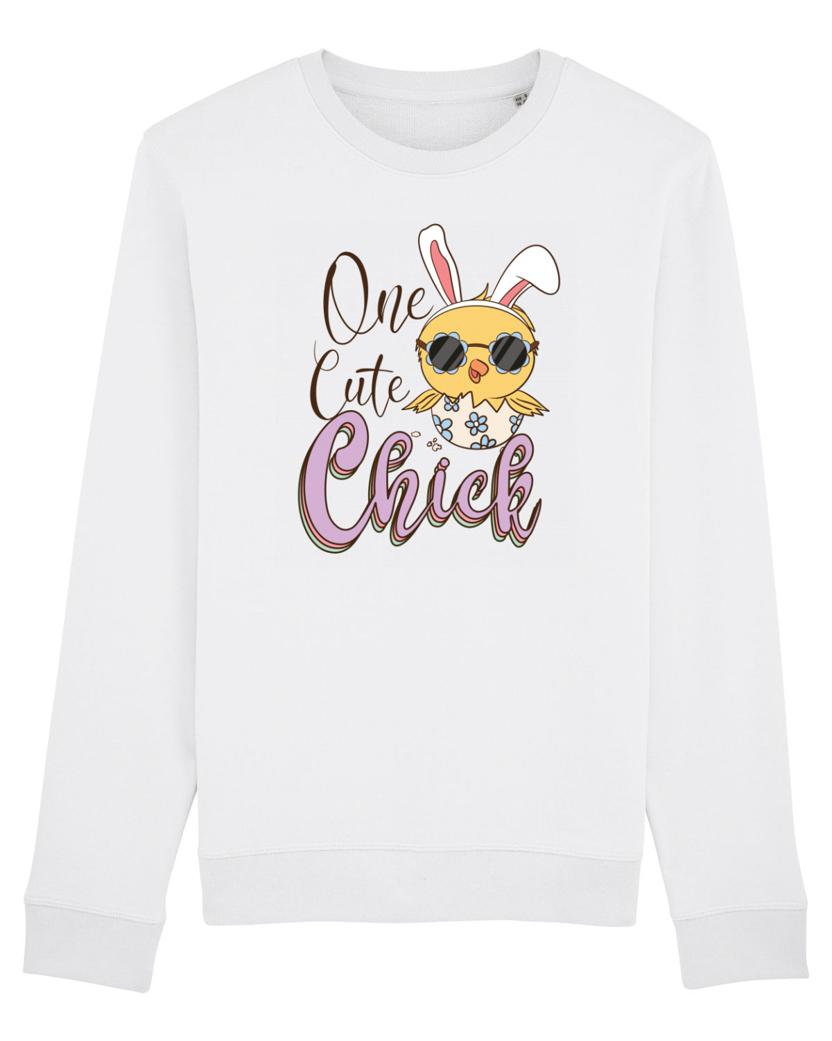Bluză mânecă lungă Unisex Rise White