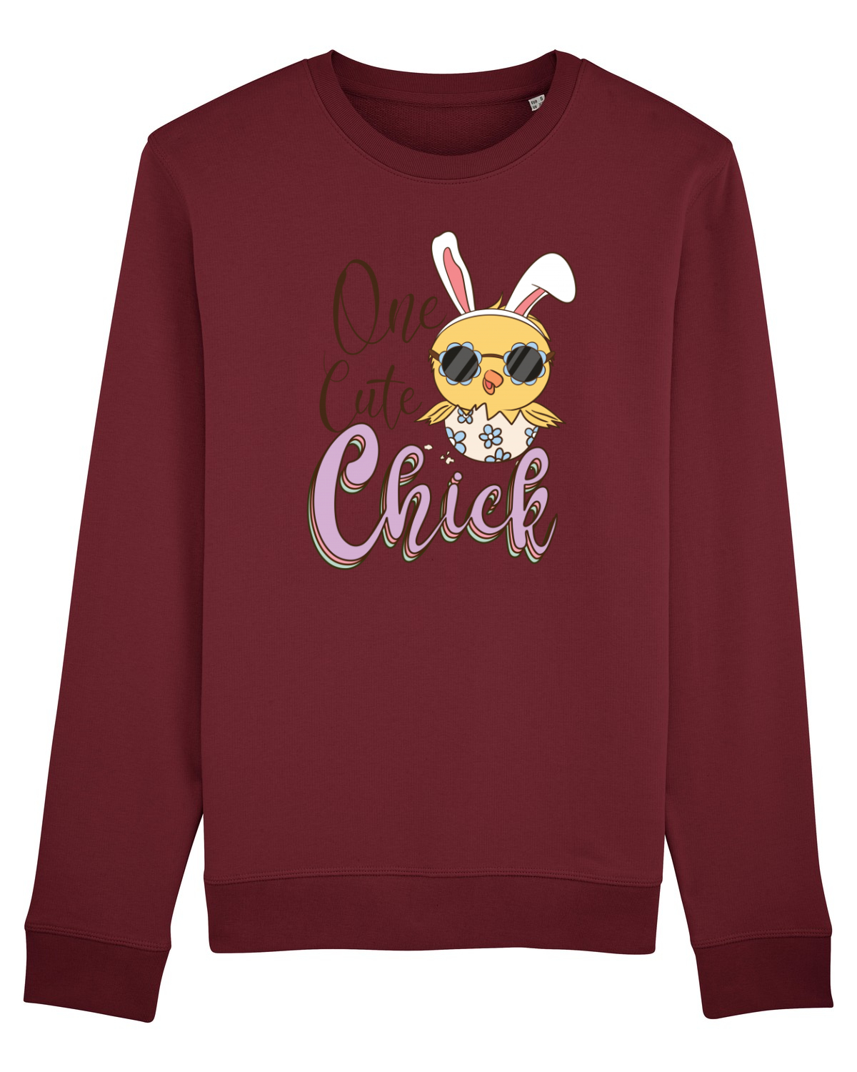 Bluză mânecă lungă Unisex Rise Burgundy