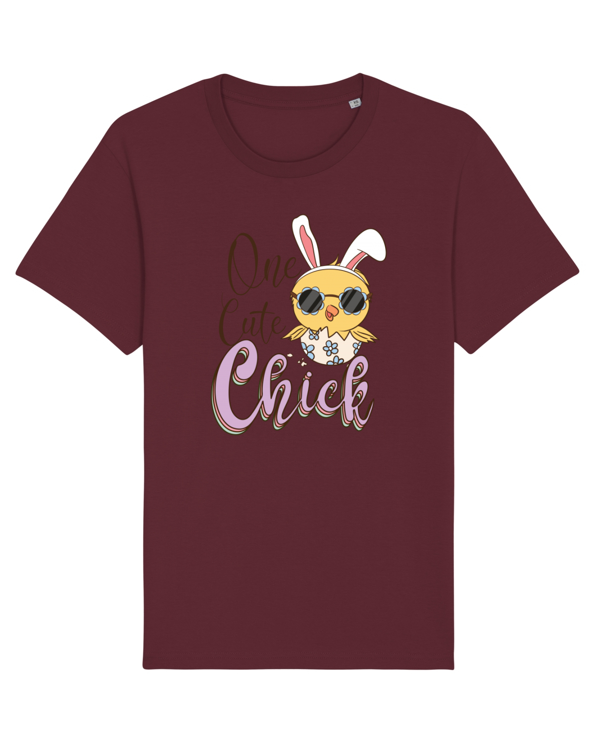Tricou mânecă scurtă Unisex Rocker Burgundy
