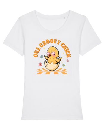de Paște - One groovy chick v2 White
