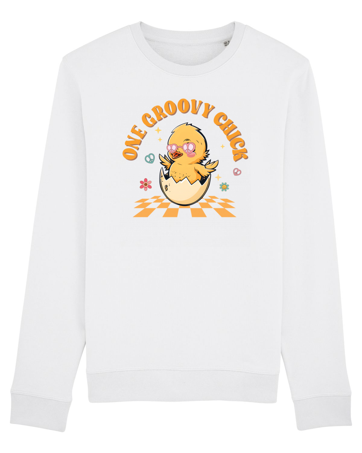 Bluză mânecă lungă Unisex Rise White
