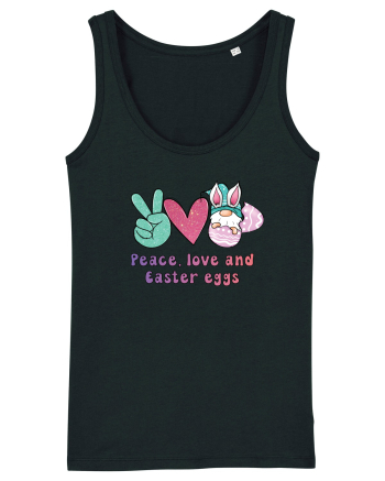 de Paște - Peace love and easter eggs Black