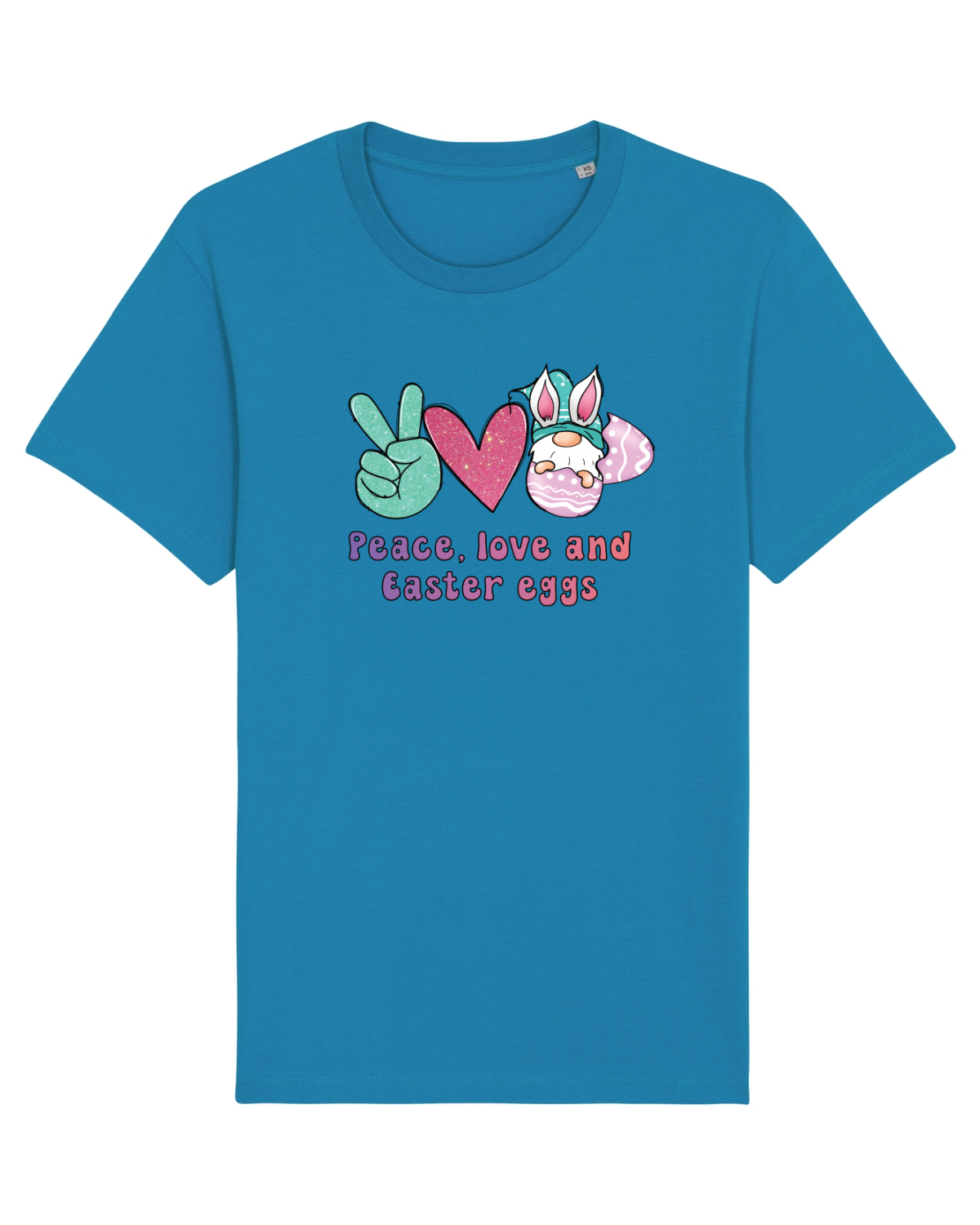 Tricou mânecă scurtă Unisex Rocker Azur