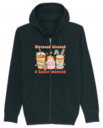 de Paște - Stressed blessed and easter obsessed Hanorac cu fermoar Unisex Connector