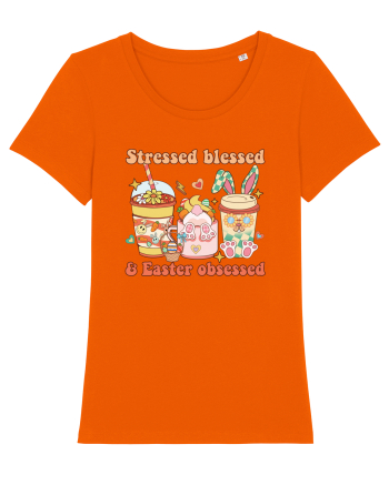 de Paște - Stressed blessed and easter obsessed Bright Orange